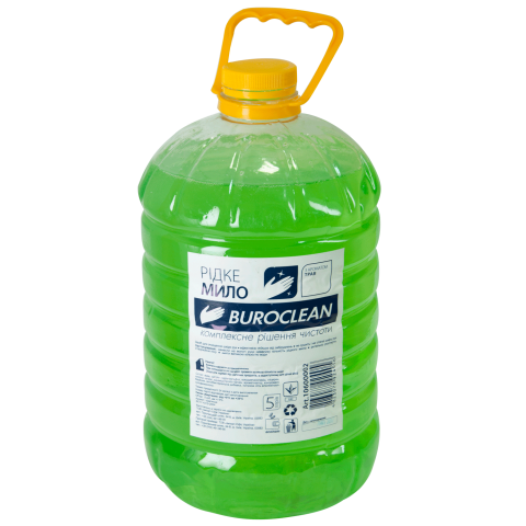 Мило рідке BuroClean 5л ТРАВ ЯНЕ ECO 10600002 (1/2) - Фото 1 Мило рідке BuroClean 5л ТРАВ ЯНЕ ECO 10600002 (1/2) - изображение 1