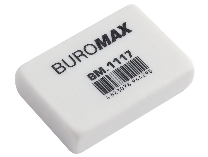 Гумка Buromax прямокутна 32х22х8мм (BM1117) - Фото 1 Гумка Buromax прямокутна 32х22х8мм (BM1117) - зображення 1