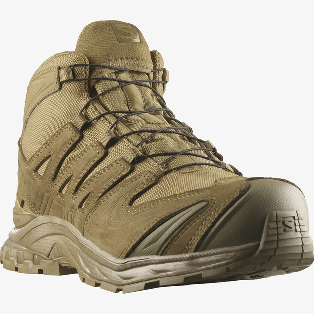 Тактические кроссовки SALOMON XA Forces Mid Gore-Tex l Coyote Brown, размер 46 - изображение 1