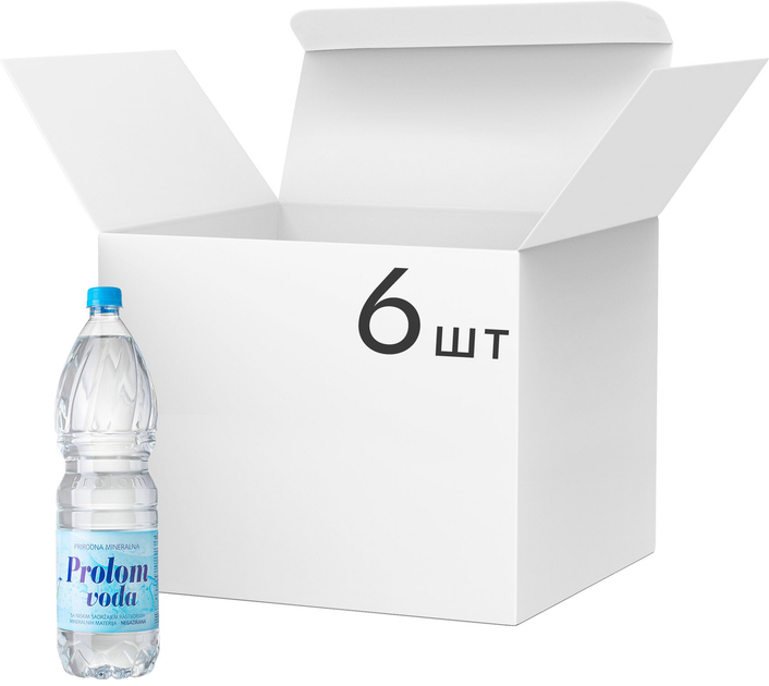 Акція на Упаковка води Prolom voda мінеральної столової 1.5 л х 6 шт від Rozetka