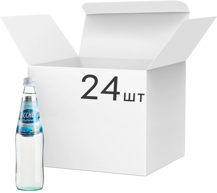 Акція на Упаковка мінеральної негазованої води Rocchetta SPA Naturale 0.5 л х 24 пляшки від Rozetka