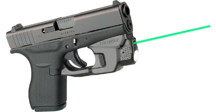 Целеуказатель LaserMax на скобу для Glock 42/ 43 с фонарем (зеленый) - изображение 1