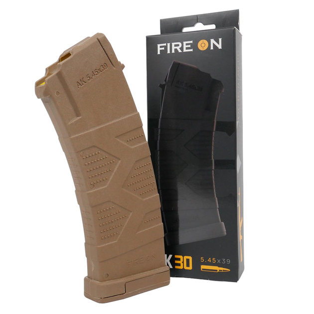 Магазин FireON АК30 5,45*39 Койот / Жовтий подавач - зображення 1