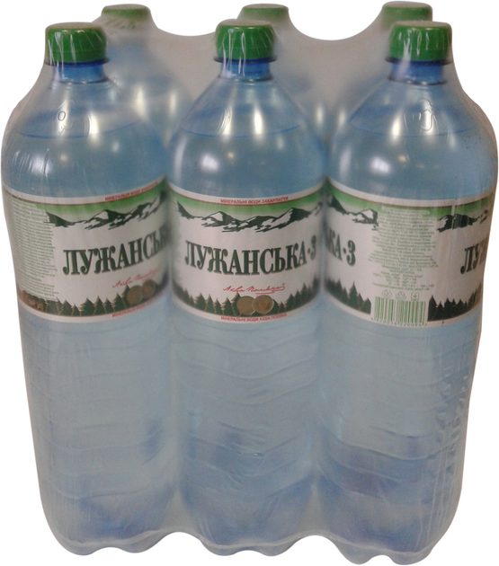 Упаковка минеральной воды Лужанська-3 1.5 л х 6 шт (4820056220094 ...
