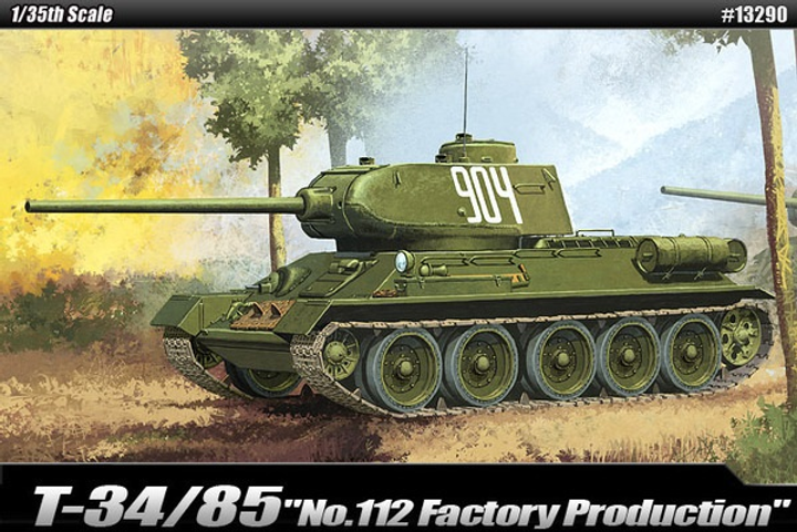 Модель танка Academy T34/85 112 заводського виробництва (8809258924388) - зображення 1