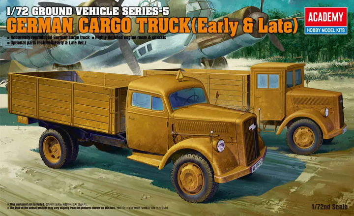 Model wojskowy Academy German Cargo Truck (Early&Late) (0603550134043) - obraz 1
