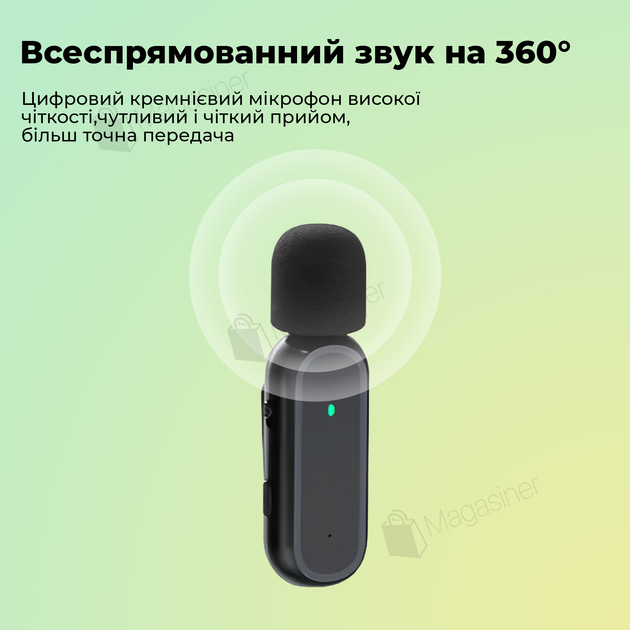 Микрофон беспроводной петличный Lightning с кейсом для смартфона (2807) - изображение 2