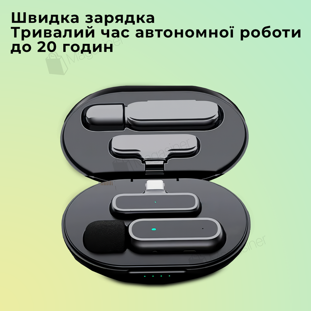 Микрофон беспроводной петличный Lightning с кейсом для смартфона (2807) - изображение 5