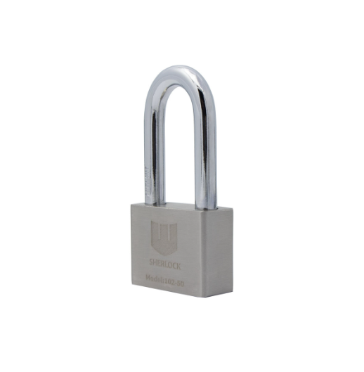 Навесной замок SHERLOCK 102-50, стандартный корпус, длинная дужка, 3 ключа (1шт) - изображение 4