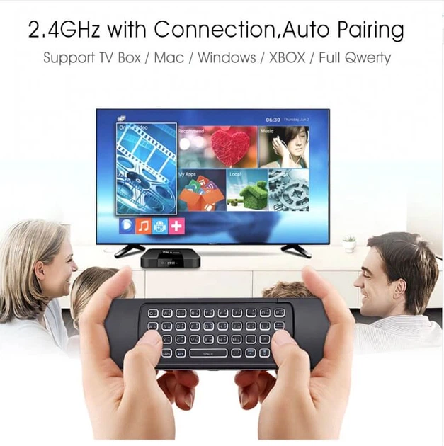 Пульт дистанційного керування MX3 Air mouse USB 2.4G (гіроскоп + мікрофон + клавіатура + підсвічування клавіш) - Фото 10 Пульт дистанційного керування MX3 Air mouse USB 2.4G (гіроскоп + мікрофон + клавіатура + підсвічування клавіш) - изображение 10