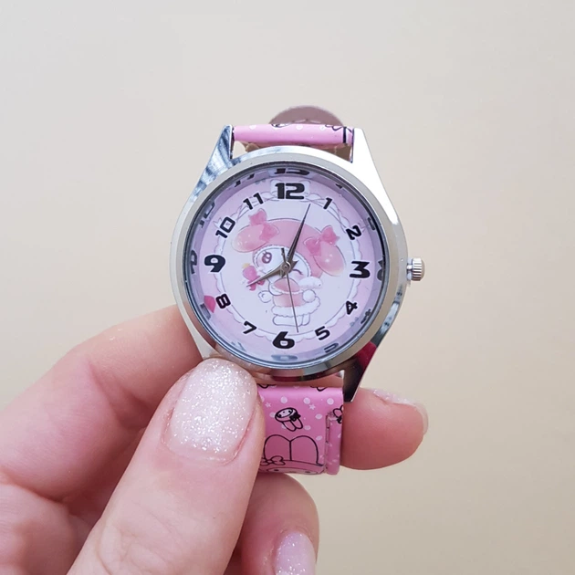 Наручные часы Май Мелоди Хеллоу Китти, розовые, аниме Onegai My Melody Hello Kitty, в подарочной коробке - изображение 2