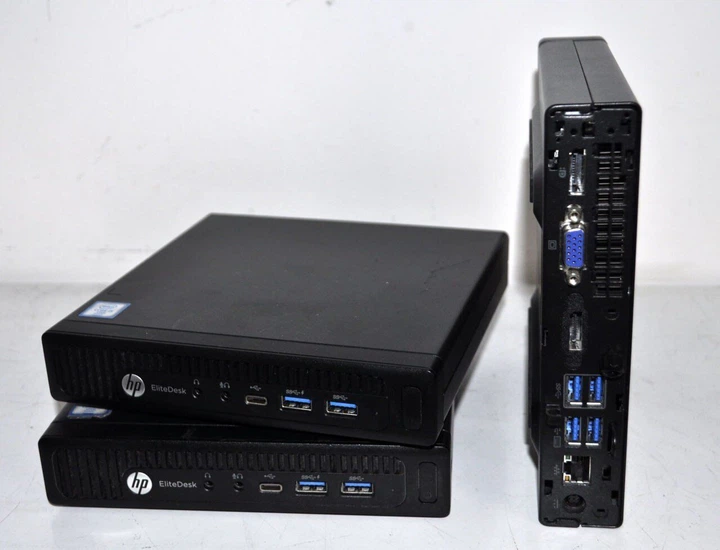 Неттоп HP EliteDesk 800 G2 USFF / Intel Core i5-6500T (4 ядра по 2.5 - 3.1 GHz) / 8 GB DDR4 / 500 GB HDD / Intel HD Graphics 530 / VGA / Windows 11 Pro + Блок питания б/у - изображение 3
