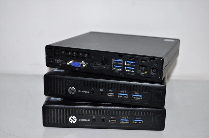 Неттоп HP EliteDesk 800 G2 USFF / Intel Core i5-6500T (4 ядра по 2.5 - 3.1 GHz) / 8 GB DDR4 / 500 GB HDD / Intel HD Graphics 530 / VGA / Windows 11 Pro + Блок питания б/у - изображение 5