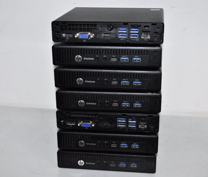 Неттоп HP EliteDesk 800 G2 USFF / Intel Core i5-6500T (4 ядра по 2.5 - 3.1 GHz) / 8 GB DDR4 / 500 GB HDD / Intel HD Graphics 530 / VGA / Windows 11 Pro + Блок питания б/у - изображение 7