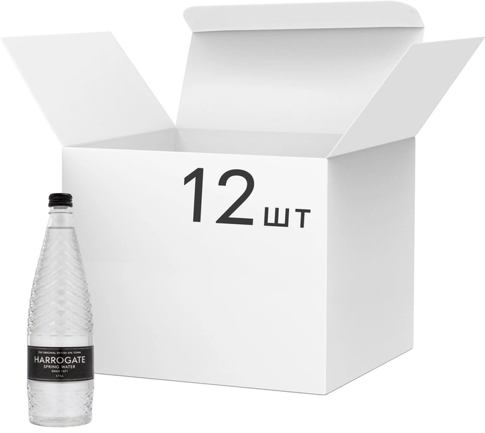 Акція на Упаковка води питної джерельної негазованої Harrogate 0.75 x 12 шт від Rozetka