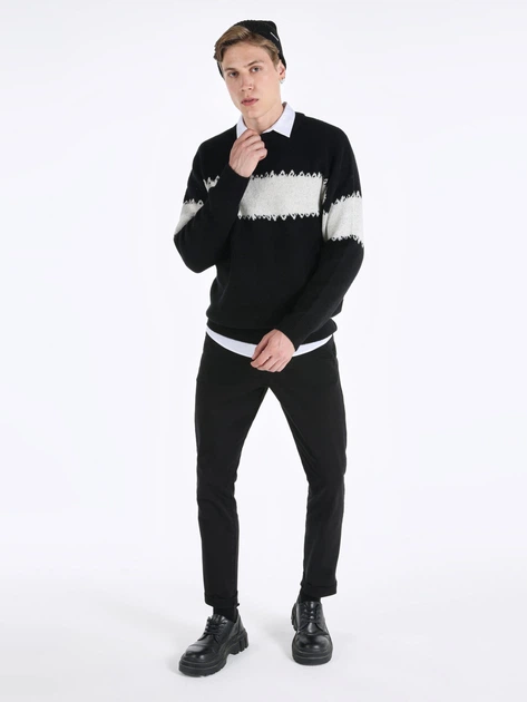 Джемпер мужской Colin's CL1065738-BLK XL Black (8683197894311) - Фото 3 Джемпер мужской Colin's CL1065738-BLK XL Black (8683197894311) - изображение 3
