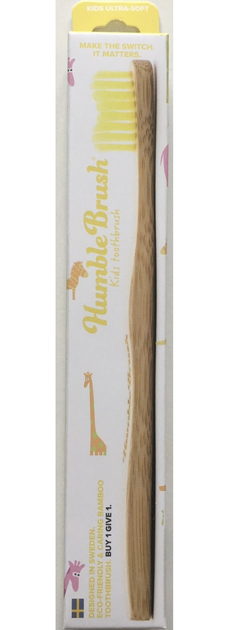 Szczoteczka do zębów The Humble Co. Kids Bamboo Ultra-Soft Yellow Bristle (7350075690235) - obraz 2