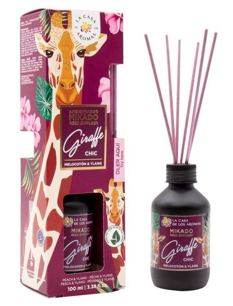 Ароматичний дифузор La Casa De Los Aromas Mikado Giraffe Chic Melocoton і Ylang 100 мл (8428390049690) - зображення 2