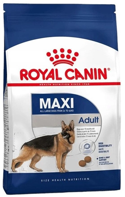 Sucha karma dla psów Royal Canin Maxi Adult dużych ras powyżej 15 miesiąca życia 15 kg (3007150/11424) (182550401937/0262558401931) - obraz 1