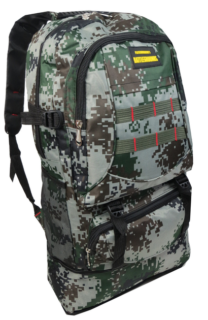 Рюкзак туристичний з можливістю збільшення 50(64)x35x15 см Battlegrounds Хакі (2000002214632) - зображення 1
