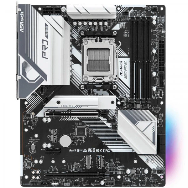 Материнская плата ASRock B650 PRO RS AM5/B650 4хDDR5 3xPCIex16 4xSATAIII 3xM.2 ATX - изображение 6