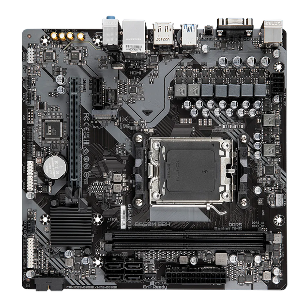 Материнская плата Gigabyte B650M S2H Socket AM5/AMD B650/MicroATX/1хHDMI/1хDisplayPort - изображение 3