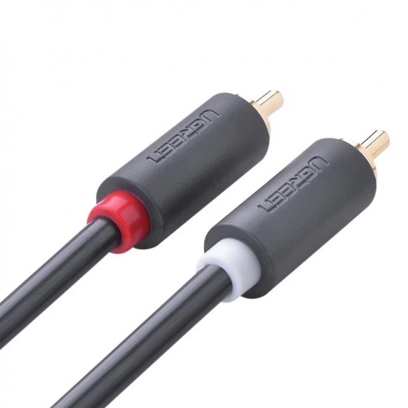 Мультимедийный кабель Ugreen 2RCA to 2RCA Audio Cable 2 м Black (YM960) - Фото 3 Мультимедийный кабель Ugreen 2RCA to 2RCA Audio Cable 2 м Black (YM960) - изображение 3