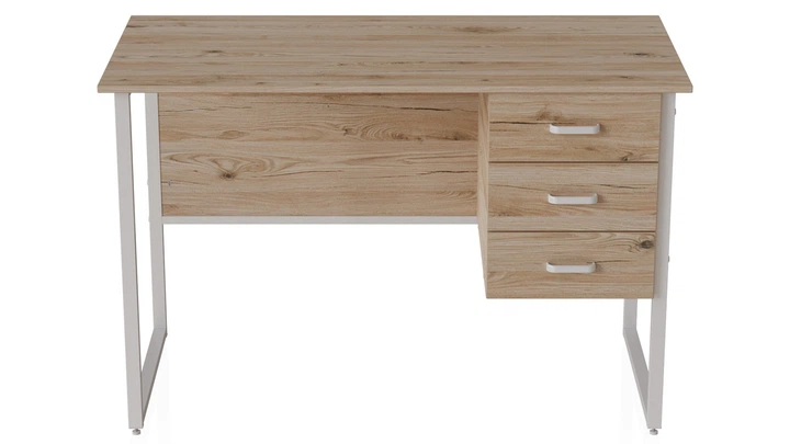 Комп'ютерний стіл Ferrum-decor Гаррі 75x140x70 білий ДСП Дуб Сан-Маріно 32мм - зображення 3