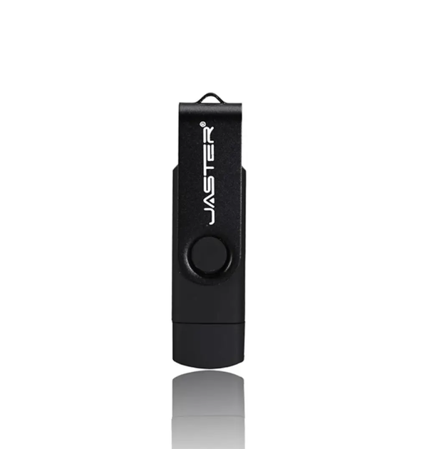 Флеш накопичувач Jaster 64Gb Black USB 2.0 OTG Micro USB Flash Drive - зображення 2