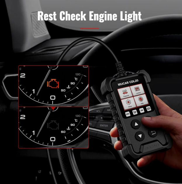 Автосканер MUCAR CDL20 мультимарковый универсальный OBD2 сканер - изображение 5