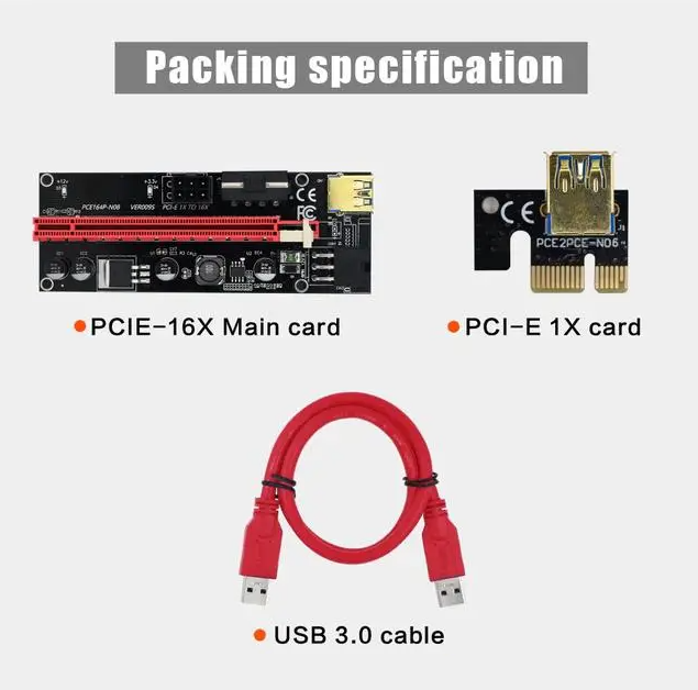 Райзер TISHRIC Riser VER009S PCIE 009s Express x16 Райзер (рейзер, rizer) для видеокарт универсальный - Фото 5 Райзер TISHRIC Riser VER009S PCIE 009s Express x16 Райзер (рейзер, rizer) для видеокарт универсальный - изображение 5