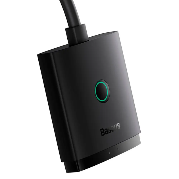 HDMI спліттер комутатор на 2 порти Baseus AirJoy Series 2-in-1 HDMI Switch 4K 60 Гц з кабелем 1м - зображення 2