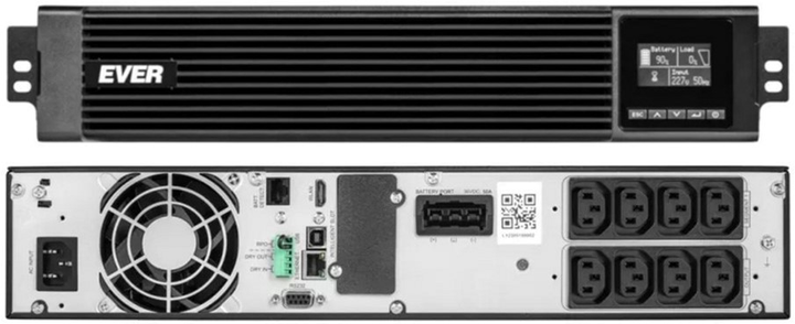 UPS Ever POWERLINE RT PRO 1000VA (1000W) Black (T/PWPRRT-111K00/00) - obraz 4