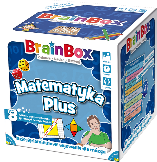Gra planszowa Rebel BrainBox Matematyka Plus (5902650616905) - obraz 1