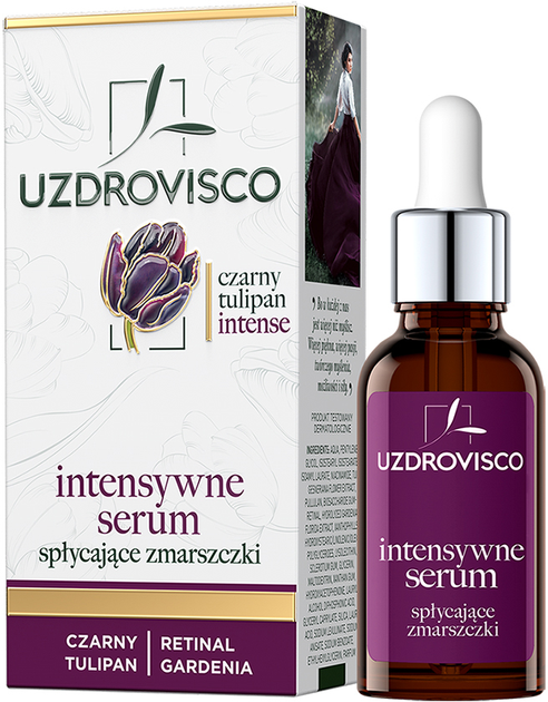 Serum spłycające zmarszczki Uzdrovisco Czarny Tulipan Intense 30 ml (5904917481448) - obraz 1