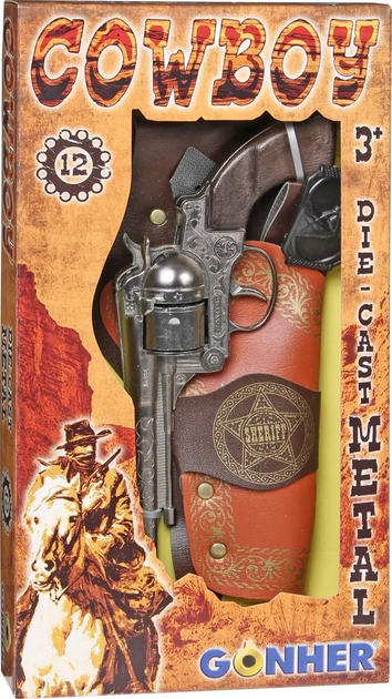 Zestaw do gry Gonher Cowboy 3 szt (8410982014902) - obraz 2