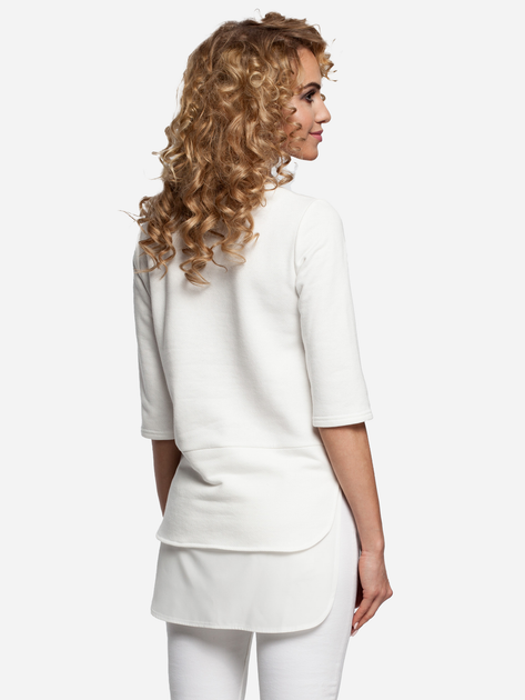 Bluzka damska elegancka Made Of Emotion M290 S Ecru (5902041181234) - obraz 2