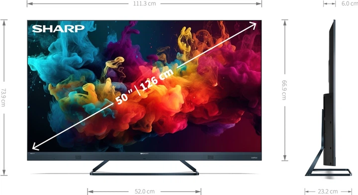 Телевизор Sharp QLED 50" 50FQ5EG - Фото 10 Телевизор Sharp QLED 50" 50FQ5EG - изображение 10
