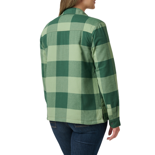 Куртка 5.11 Tactical Louise Shirt Jacket Trekking Green Check S (38085-1042) - зображення 2