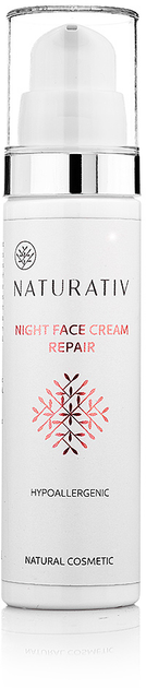 Krem do twarzy Naturativ Night Face Cream Repair 40+ naprawczy na noc 50 ml (5906729772110) - obraz 1