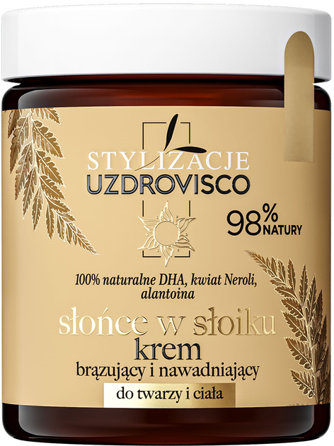 Крем для обличчя і тіла Uzdrovisco Sunshine in a Jar Bronzing and Hydrating 170 мл (5904917480632) - зображення 1