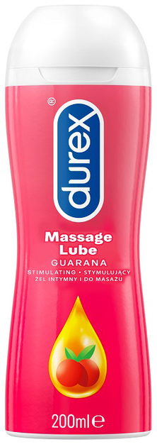 Żel intymny i do masażu Durex Guarana stymulujący 200 ml (5038483962718) - obraz 1
