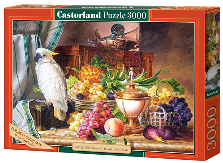 Puzzle Castorland Martwa Natura z papugą 3000 elementów (5904438300143) - obraz 1