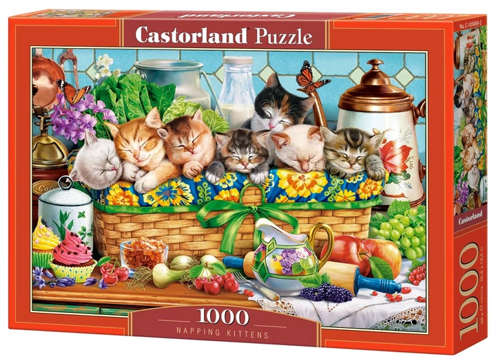 Puzzle Castorland Spiące kotki Napping Kittens 1000 elementów (5904438105069) - obraz 1