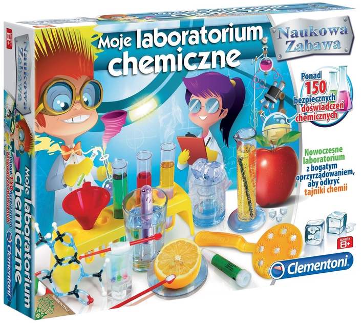 Zestaw do eksperymentów Clementoni Moje laboratorium chemiczne (8005125602506) - obraz 1