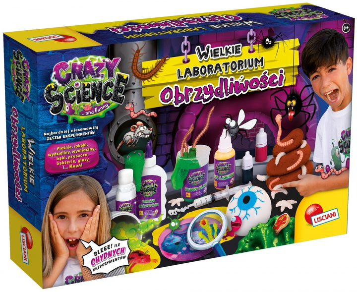 Науковий набір Lisciani Crazy Science Лабораторія "Несподіваних реакцій" (8008324082834) - зображення 1