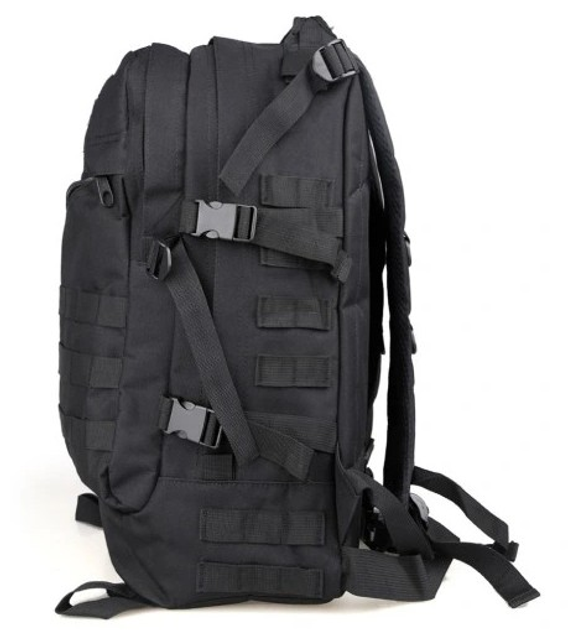 Рюкзак військово-туристичний ранець сумка на плечі для виживання Чорний 40 л (Alop) 60480316 - зображення 2