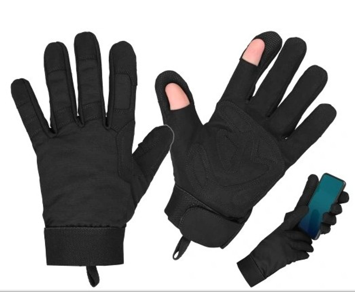 Перчатки защитные Dominator Tactical Черные L (Alop) 60462630 - изображение 1