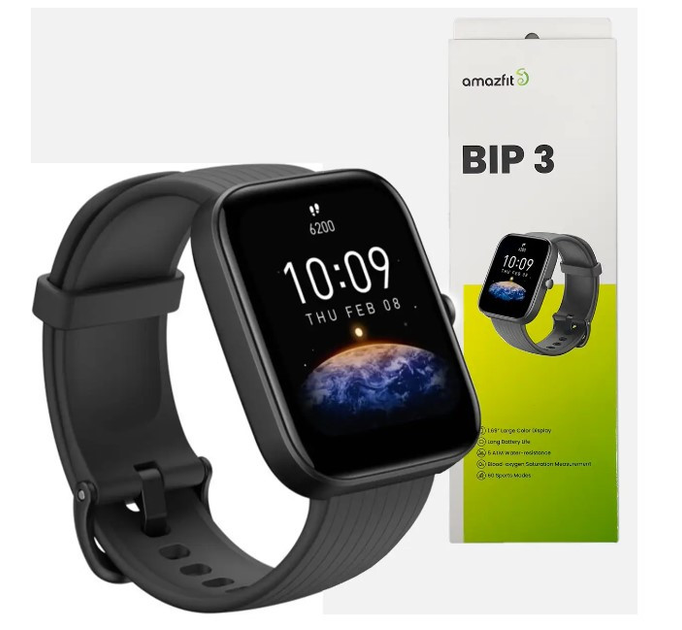 Смарт-часы Amazfit Bip 3 Black A2172 – фото, отзывы, характеристики в ...