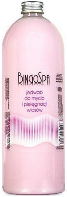 Szampon do wygładzania włosów BingoSpa With Silk Proteins 1000 ml (5901842003387) - obraz 1